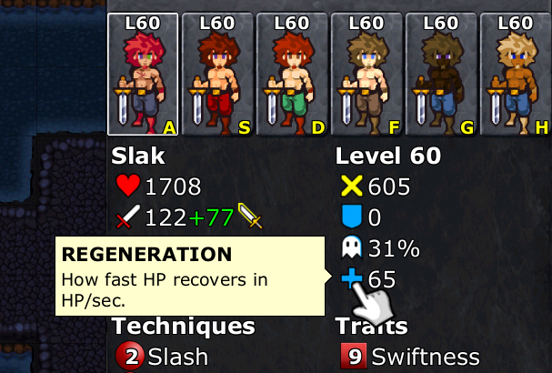 Mouse-over tooltip on defender stats Mouse-over tooltip on defender stats